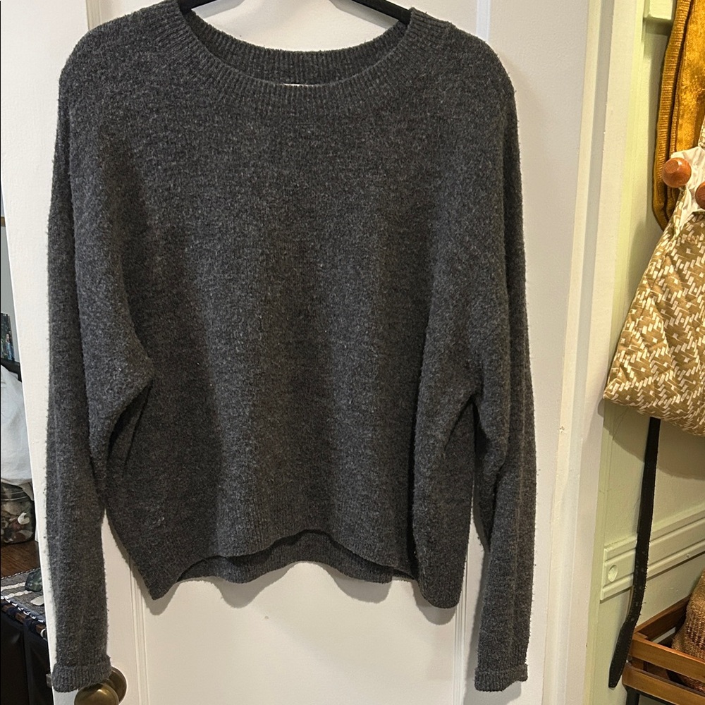 H&M Charcoal Women's Crew Neck Sweater